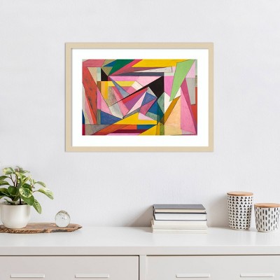 Amanti Art Colorful Geometric Abstraction XII by Gary Williams Wood Framed Wall Art Print