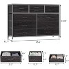 Jojoka 10 Drawer Dresser TV Stand with Non-Woven Organizer, Small TV/Media Stand with Metal Frame - 3 of 4