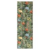Modern Washable Area Rug for Living Room, Floral Pattern Floor Rug with Non Slip Backing, Low Pile Floor Carpet for Living Room Office - 2 of 4