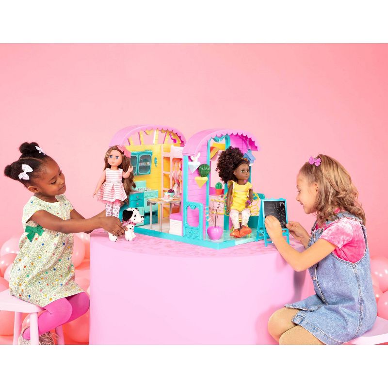 Glitter Girls Caravan Home Dollhouse &#38; Furniture Playset for 14&#34; Dolls, 3 of 13