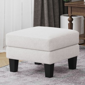 PAGED 30 Inch Ottoman with Storage, Modern Side Table Footrest Ottoman with Wooden Legs and Nail Trims for Living Room, Bedroom - 1 of 4