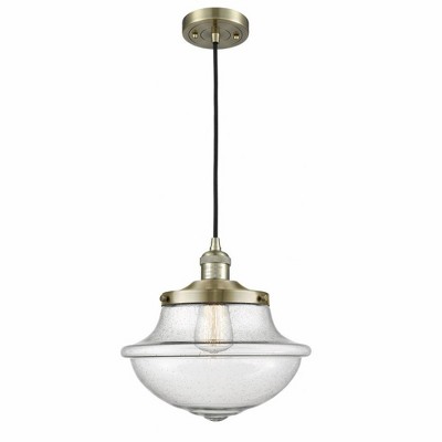 Oxford - 1 Light Cord Hung Mini Pendant In Traditional Style-11.5 Inches Tall and 11.75 Inches Wide