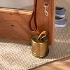 Accented Metal & Leather Doorstopper Brass Finish - Hearth & Hand™ With  Magnolia : Target