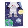 Everything Kids Space Astronaut - Navy, Green and Yellow Glow in the Dark 4 Piece Toddler Bed Set - 2 of 4
