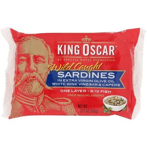 King Oscar Sardines in Extra Virgin Olive Oil - Case of 12 - 3.75 oz - 1 of 1