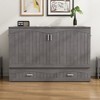 TiramisuBest Queen Size Murphy Bed with Built-In Charging Station - 4 of 4