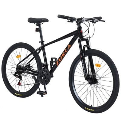 Aukfa 24 Speed Mountain Bike for Men and Women 26 inch Suspension Mountain Bicycle for All-Terrain