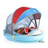 Mambobaby Sunny Navigator Baby Pool Float with Canopy Novelty Float - Speedboat Blue - 2 of 4