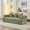 TIRAMISUBEST Convertible Floor Sofa Bed - Chenille Folding Mattress Couch w/Armrest for Living Room, Bedroom & Studio - 2 of 4