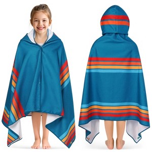 SUN CUBE Hooded Towel for Kids, Absorbent Quick Dry Toddler Beach Towel, Swim Surf Wrap for Shower Pool, Boy Girl Age 3-9 - 1 of 4