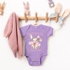The Juniper Shop Coquette Cottontail Bunny Club Baby Short Sleeve Bodysuit - 3 of 4