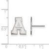 Black Bow Jewelry 14k White Gold Appalachian State Mountaineers NCAA Post Earrings - 2 of 3