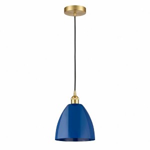 Plymouth Dome - 1 Light Cord Hung Mini Pendant In Industrial Style-12.88 Inches Tall and 9 Inches Wide - 1 of 1