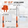 VEVOR Hydraulic Long Ram Jack, 8 Ton Engine Hoist Cylinder with Single Piston Pump And Clevis Base, Hydraulic Ram Cylinder for Engine Lift Hoists - 4 of 4