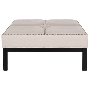 Terrence Cocktail Ottoman Taupe - Safavieh , Beige