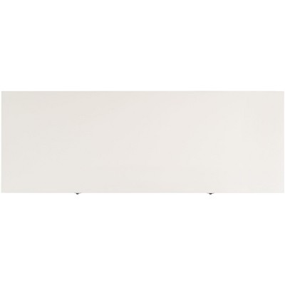 Riviera Elegance White 2-Drawer Carved Console Table with Storage
