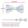 Allegra K Men's Pre-tied Solid Adjustable Classic Tuxedo Wedding Bow Ties - 4 of 4