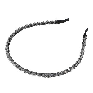 Unique Bargains Women's Rhinestone Hair Hoop Headband 0.24 Inch Wide 1 Pc - 1 of 4