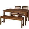Ravenscroft 4pc Acacia Wood Patio Dining Set - Saracina Home - 4 of 4