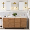 CityFurn 2-Light Modern Bathroom Wall Sconce with Globe Glass - 2 of 4