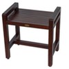DecoTeak® Eleganto® 20" Teak Wood Shower Bench with LiftAide® Arms in Woodland Brown Finish - 4 of 4