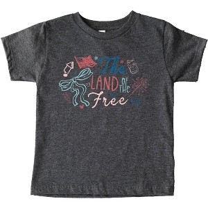 The Juniper Shop The Land Of The Free Coquette Toddler Short Sleeve Tee - 1 of 4