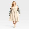 Women's Milkmaid Midi A-Line Dress - Wild Fable™ - 3 of 3
