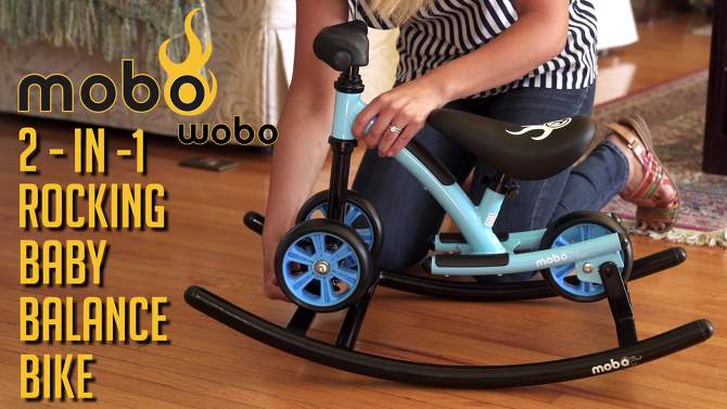 Mobo Wobo 2-in-1 Rocking Kids' Balance Bike, 2 of 18, play video