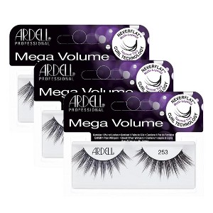 Ardell Professional Mega Volume Lashes #66467 - 253 (PACK OF 3) Dramatic, Intense Volume Lashes - 1 of 4