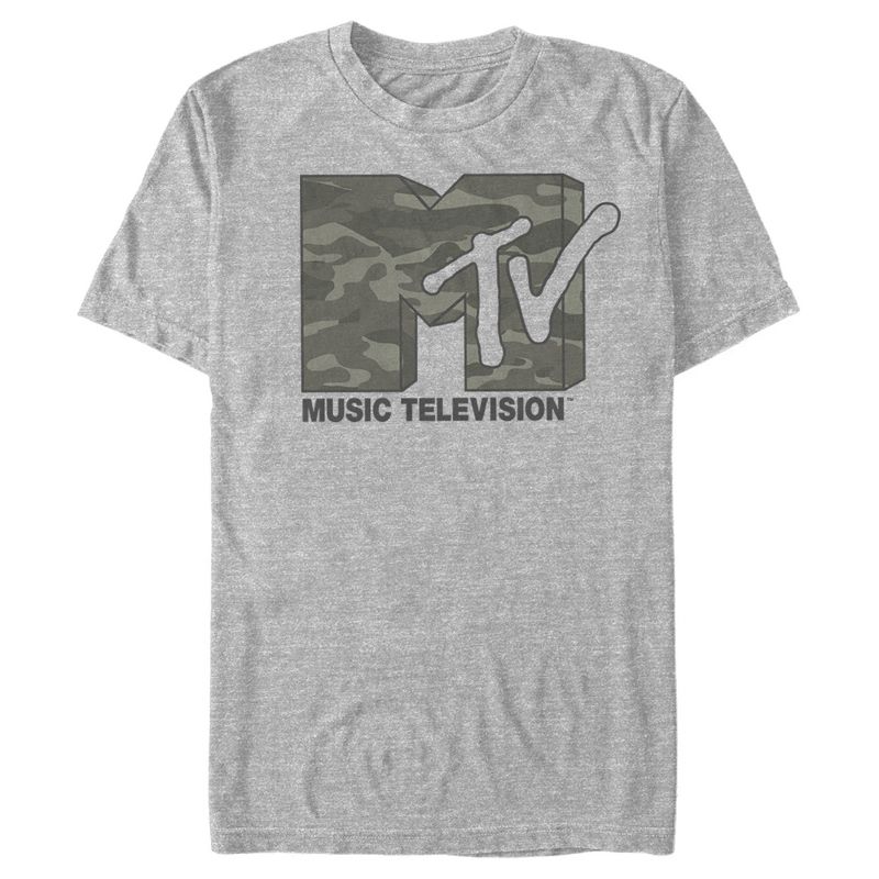 Men's MTV Camouflage Logo T-Shirt, 1 of 5