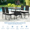 Tangkula 5PCS Patio Wicker Dining Set Outdoor Rattan Furniture Set w/ Cushion - 4 of 4