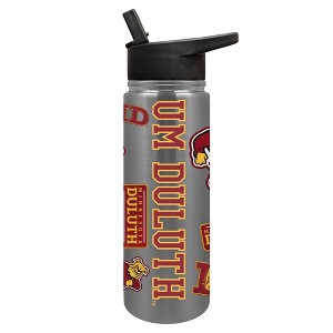 NCAA Minnesota Duluth Bulldogs Varsity Thirst Water Bottle - 24oz: Stainless Steel, Plastic Lid - 1 of 4
