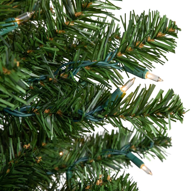 Northlight 6' Pre-Lit Medium Balsam Pine Artificial Christmas Tree, Clear Lights, 5 of 8