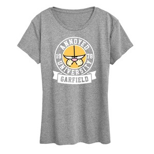 Women's - Garfield - Annoyed University Short Sleeve Graphic T-Shirt - 1 of 4
