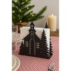 Gallerie II Christmas Church Chapel 100% Iron Paper Napkins Holder 5.75" x 6" - 3 of 3
