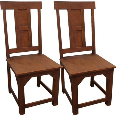 Moti Benedict 2-Piece Set: Benedict Dining Chair Medium Brown