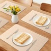 REGALWOVEN Placemats Set of 6 Leather Placemats for Kitchen Dining Table Decor - 2 of 4