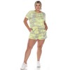 Plus Size 2 Piece Top & Shorts Lounge Set - 2 of 4