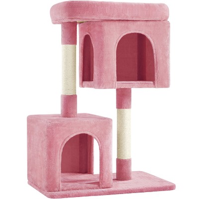 Yaheetech 33.5" Cat Condo with Plush Perch for Small Cats