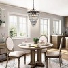 3-Light Bronze Crystal Dimmable Tiered Chandelier - 2 of 4
