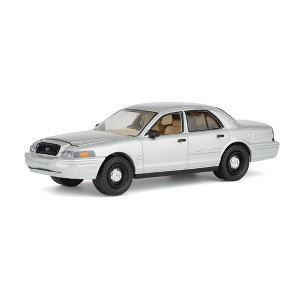 1/64 2005 Ford Crown Victoria Ex-Cop Car, Silver, Rick's Auto