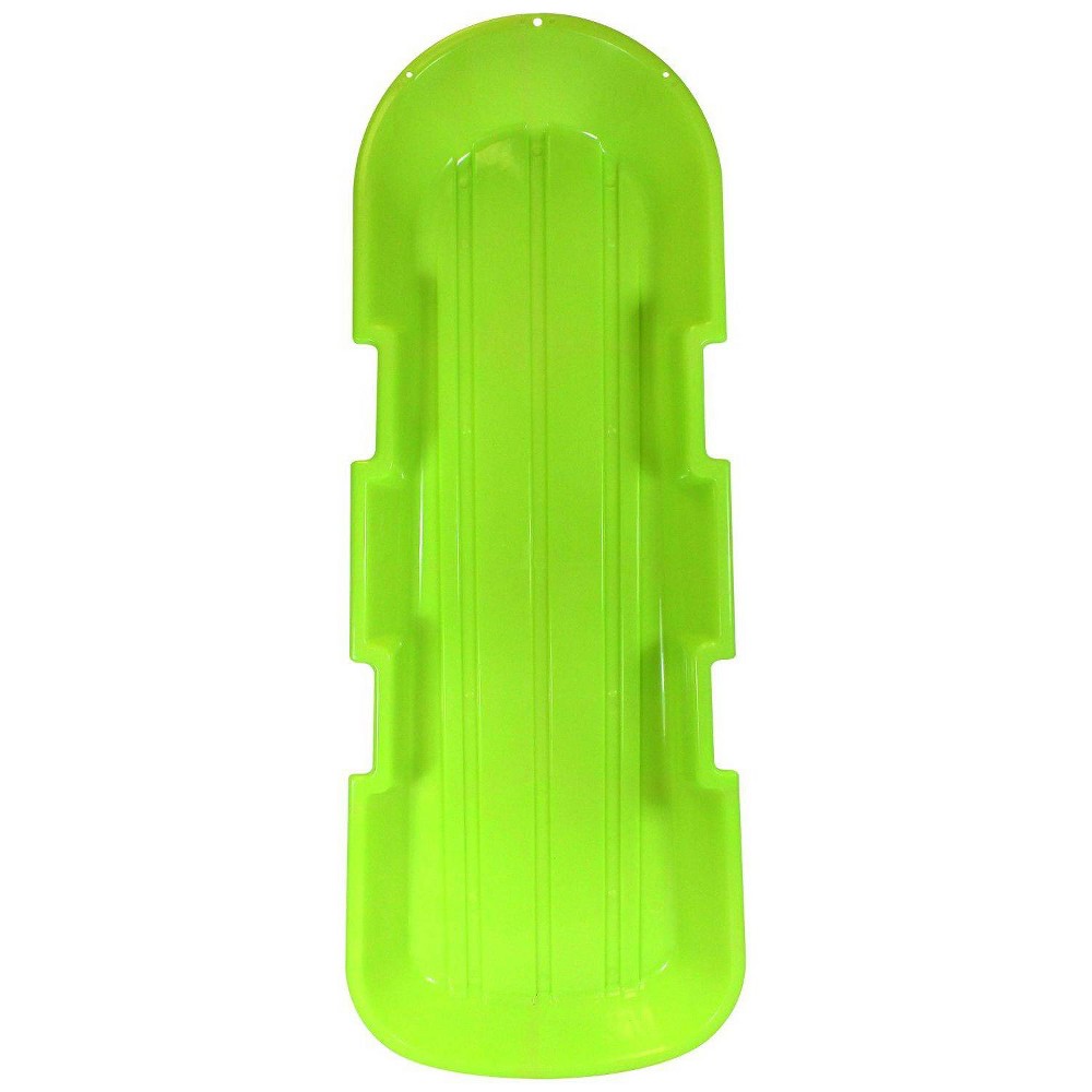 Emsco ESP 48" Day Glow Sno Twin Toboggan TwoRider Sled - Neon Lime