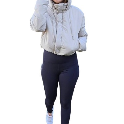 Women's Cropped Puffer Jacket - mono b