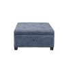 CAVINAS 29.5" Square Tufted Storage Ottoman Bench,Footstool with Soft-Close Lid and Hidden Compartment,Storage Bench for Living Room,Bedroom - 4 of 4