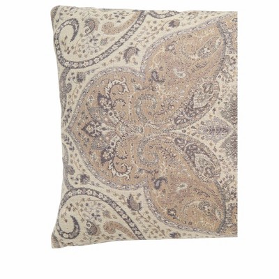 Suman Natural Jacquard-Woven Cotton Lumbar Pillow