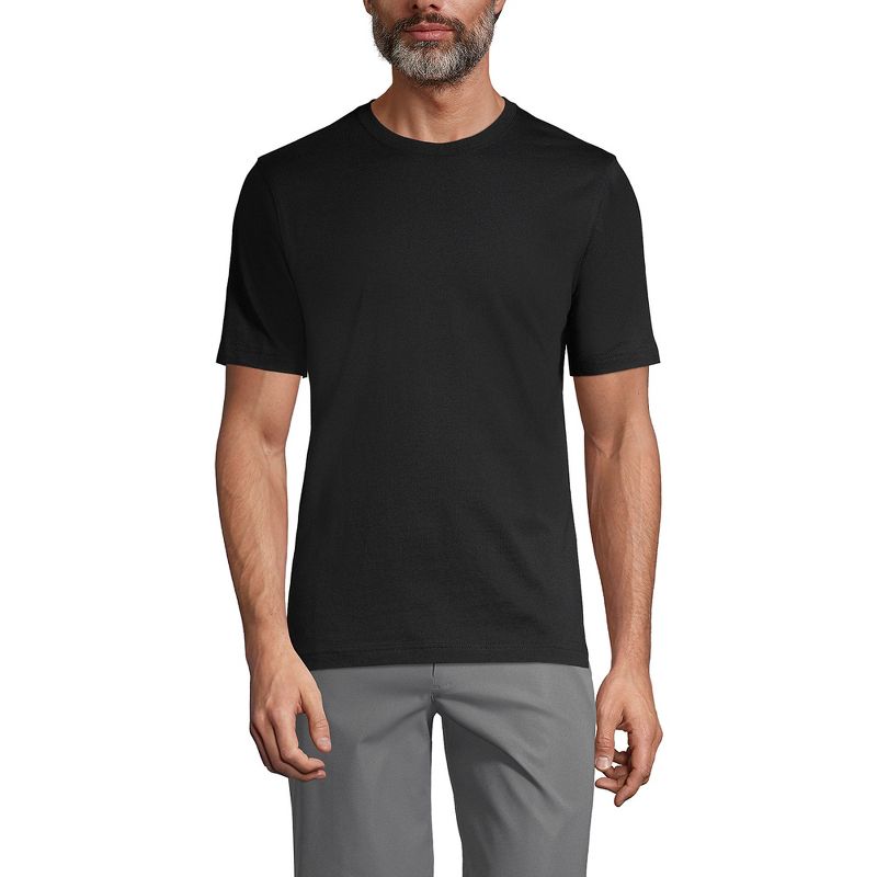 Lands' End School Uniform Men's Short Sleeve Essential T-shirt, 2 of 3