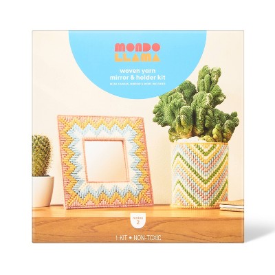 Woven Yarn Mirror and Holder Craft Kit - Mondo Llama™