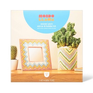 Woven Yarn Mirror and Holder Craft Kit - Mondo Llama™ - 1 of 4