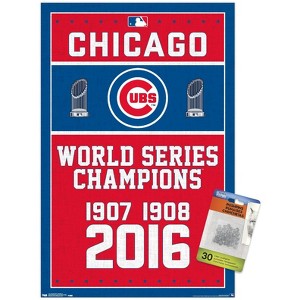 Trends International MLB Chicago Cubs - Champions 16 Unframed Wall Poster Prints - 1 of 4