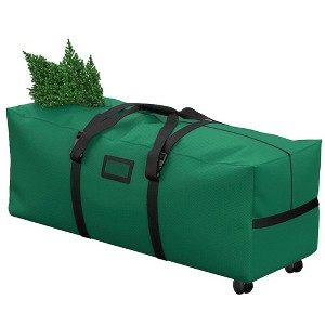 Swtroom 7.5 Ft Christmas Tree Storage Bag Rolling 2 Swivel Wheels Xmas Tree Bag Holiday Tree Storage Case - 1 of 4